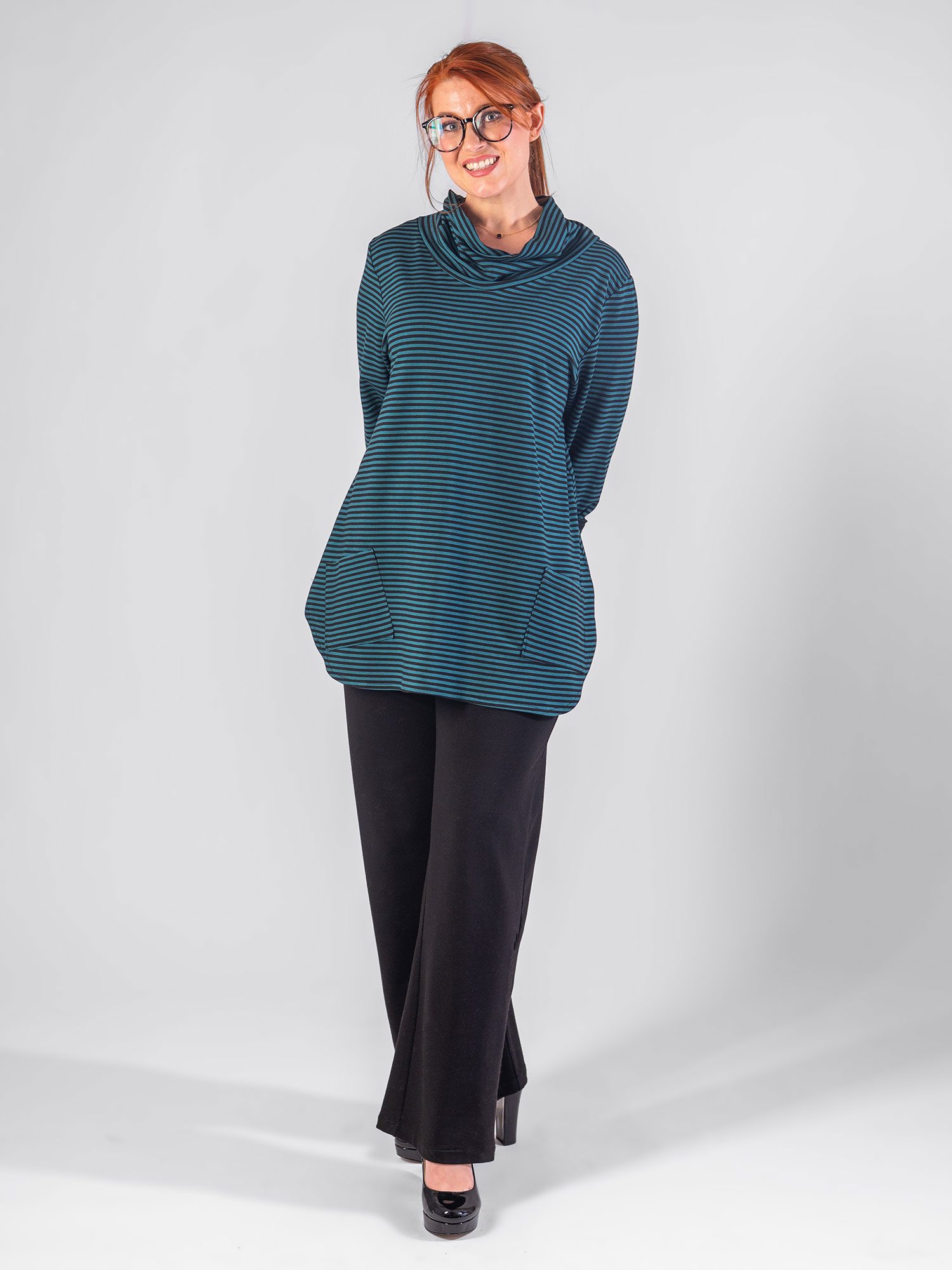 Soft Cowl Tunic Top